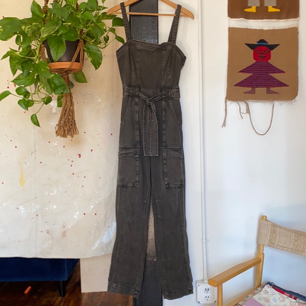 free people “go west” utility jumpsuit